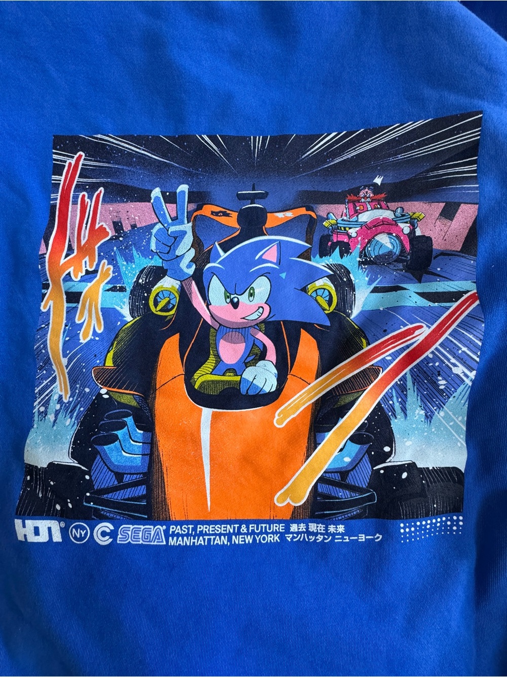 Hidden Factory Team Blue Graphic Hoodie - Picture 7 of 7